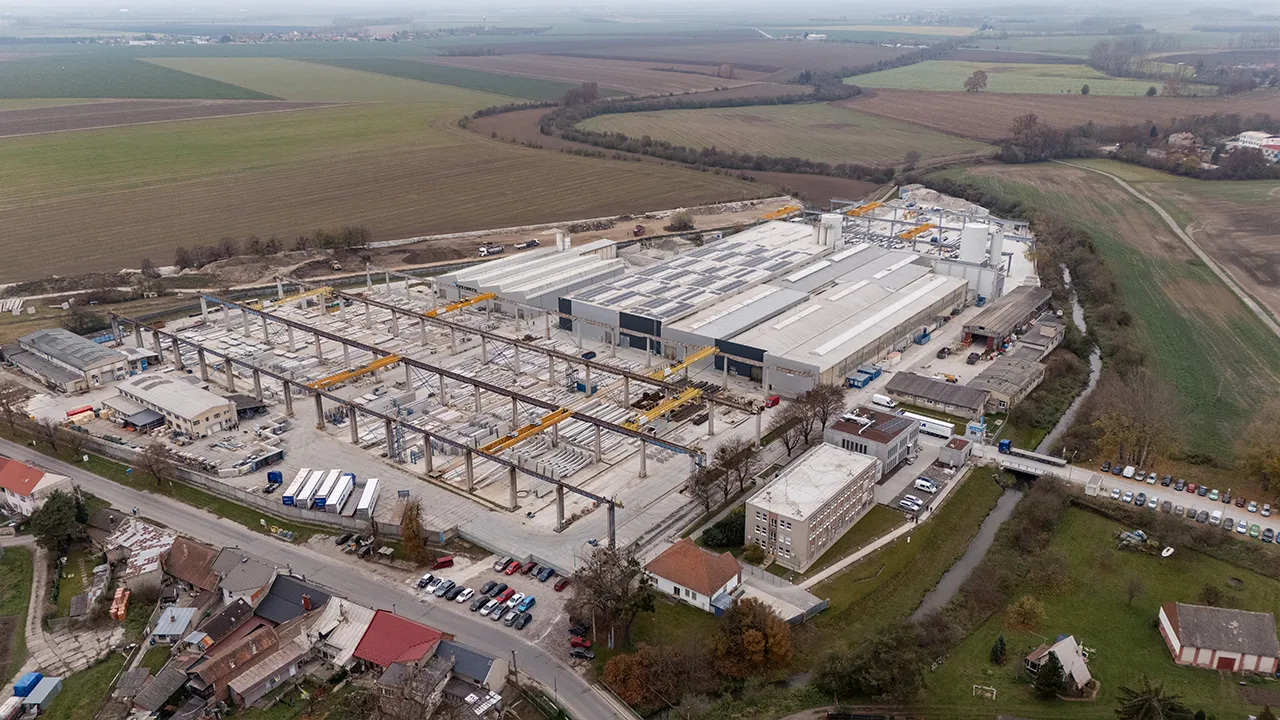 Výrobní závod GOLDBECK Prefabrikace Tovačov — práce na Hané